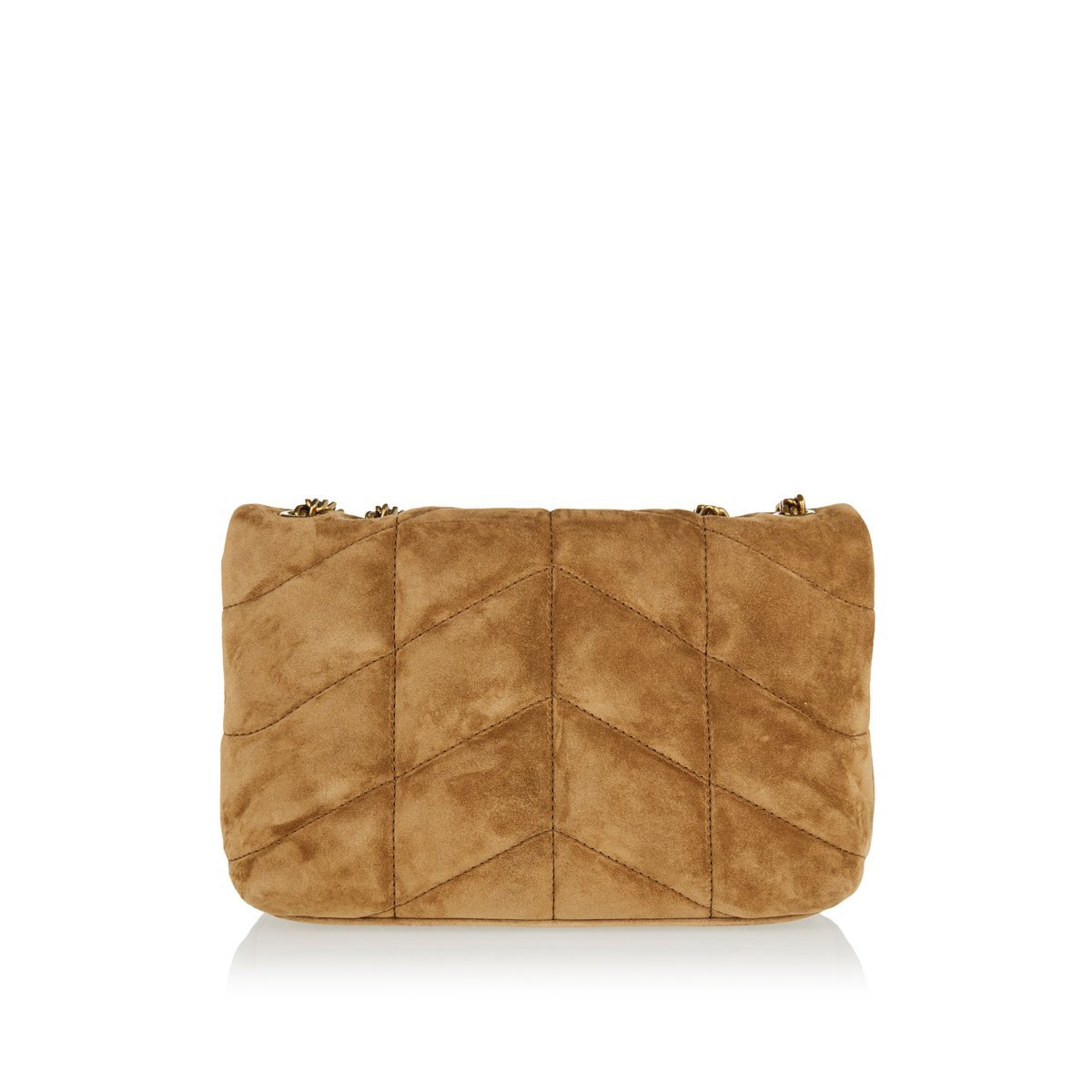 SAINT LAURENT Γυναικεία Τσάντα καφε σουετ