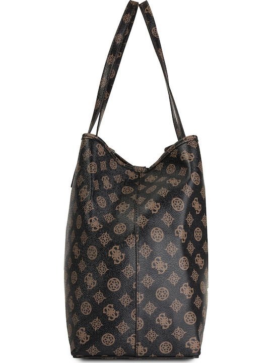 Guess Vikky Σετ Γυναικεία Τσάντα Shopper ‘Ωμου Μαύρη