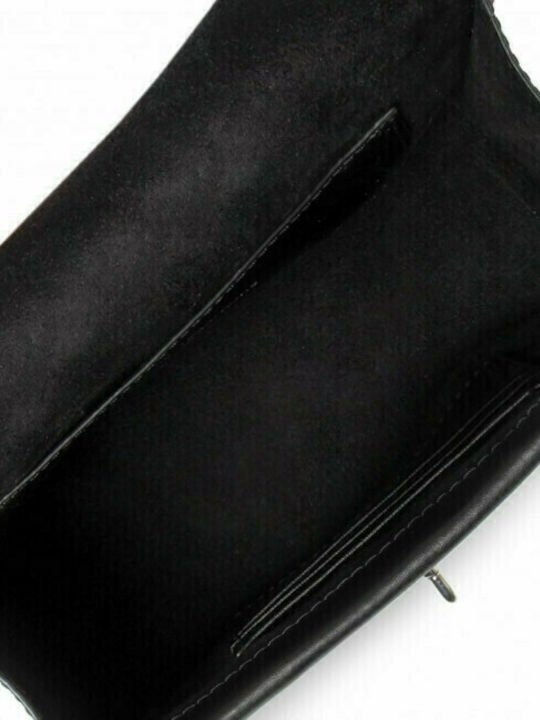 Michael Kors Greenwich Small Δερμάτινη Γυναικεία Flap Bag Χιαστί Μαύρη