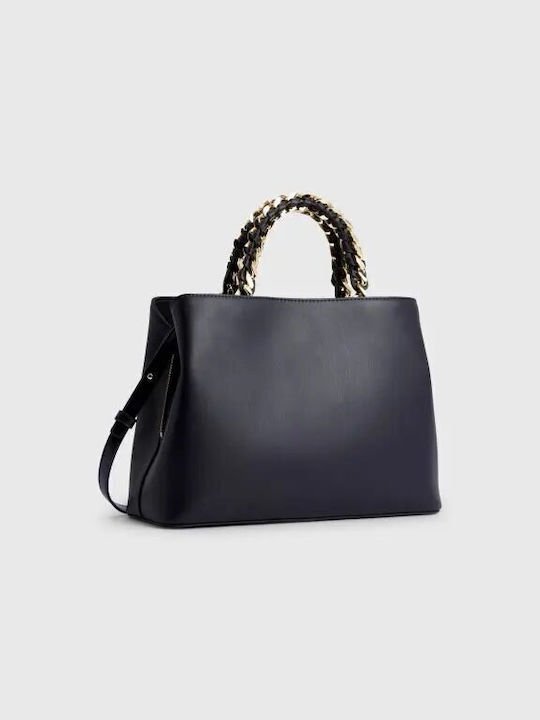 Tommy Hilfiger Γυναικεία Τσάντα Ώμου Μαύρη