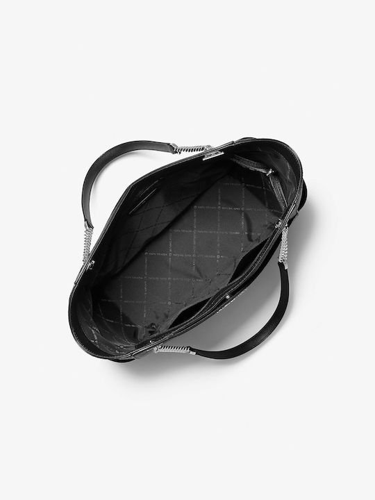 Michael Kors Δερμάτινη Γυναικεία Τσάντα ‘Ωμου σε Μαύρο χρώμα