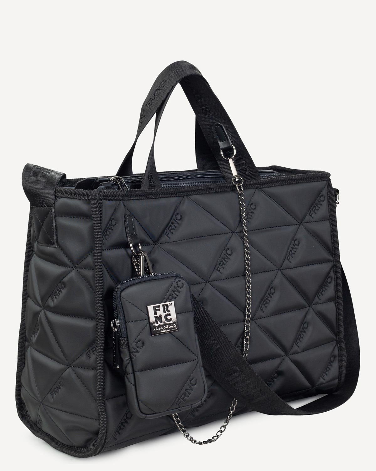 FRNC Γυναικεία Τσάντα Ώμου Μαύρη